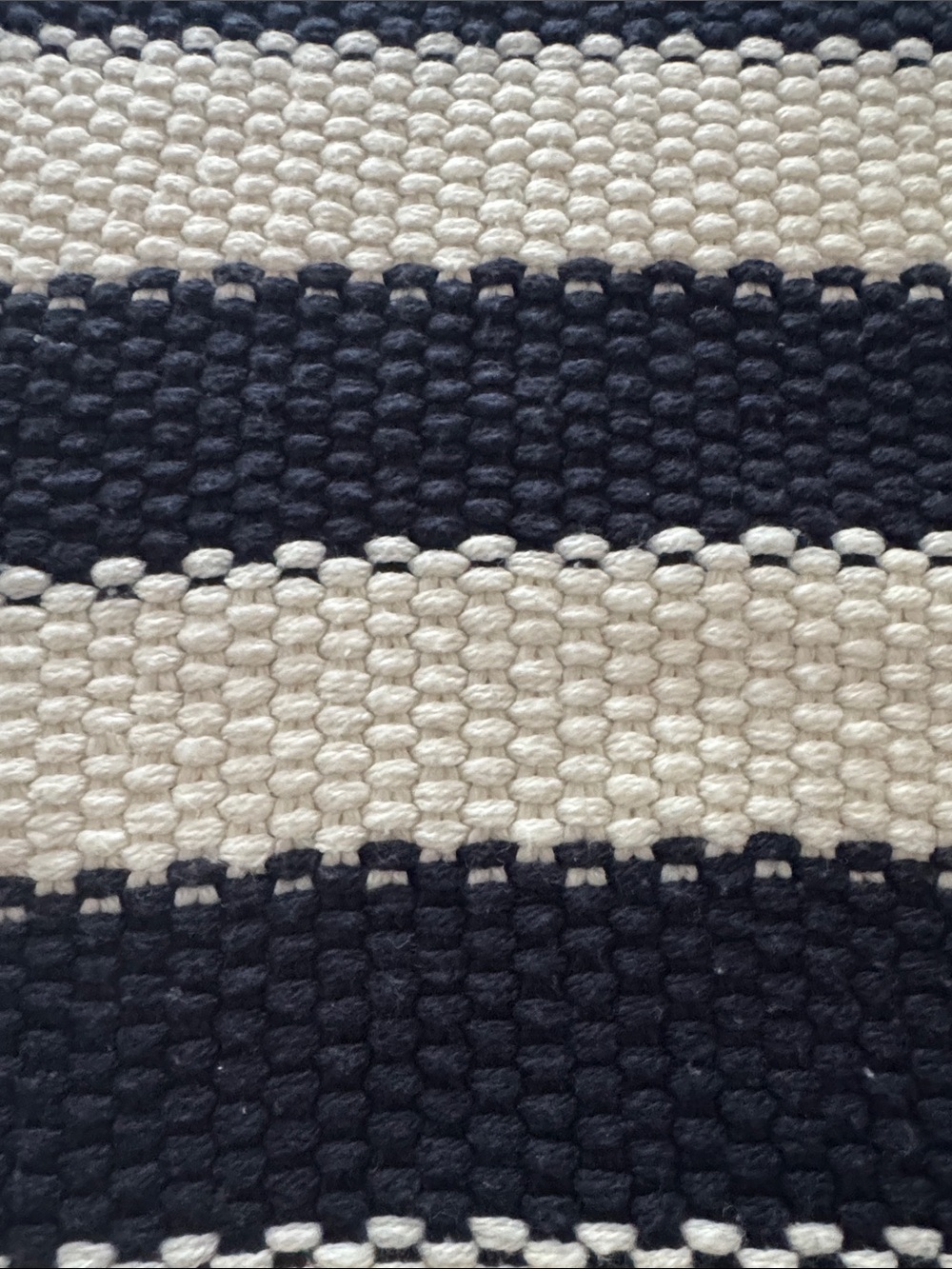 GAP Two-Tone Chunky Knit Sweater in Navy and Cream
